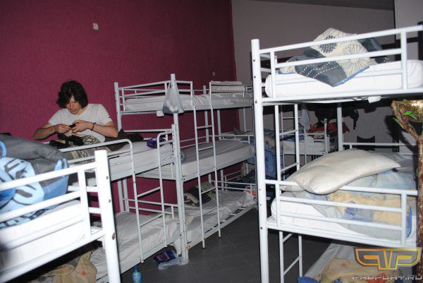 В хостеле. Комната на 13 человек